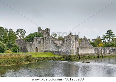 Adare Desmond Castle Ruins In Adare, County Limerick, Ireland