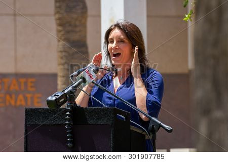 Phoenix, Arizona- May 18- Brandy Vaughan, Former Merck Sales Representative Speaks At The Arizona Ma