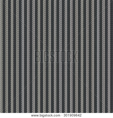 Seamless Background Pattern. Knitted Multicolored Texture. Background.