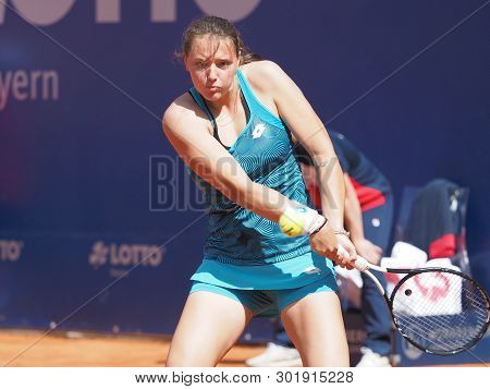 Nuremberg, Germany - May 19, 2019: German Tennis Player Jule Niemeier At The Euro 250.000 Wta Versic