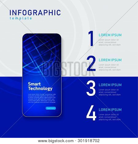 Smart Technology Infographic Template - Vector Design