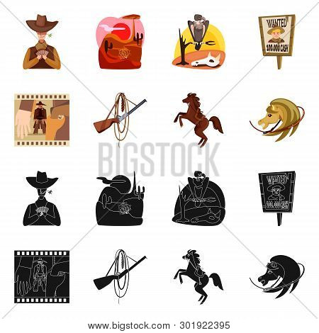 Vector Illustration Of Texas And History Icon. Collection Of Texas And Culture Stock Symbol For Web.