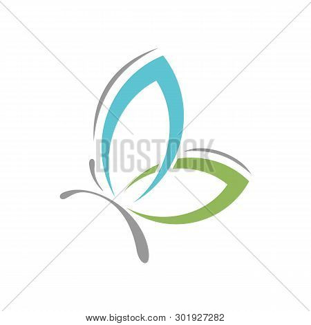 Beauty Butterfly Ornamental Logo Template Vector Design