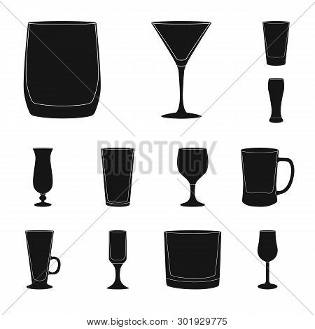 Vector Design Of Texture And Volume Logo. Collection Of Texture And Container Stock Vector Illustrat