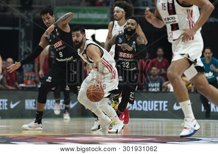 Rio, Brazil - May 19, 2019: Balbi Players During Flamengo Vs. Franca For The First Play-off Of The F