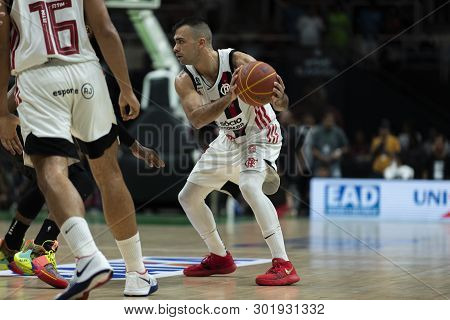 Rio, Brazil - May 19, 2019: Deryk Players During Flamengo Vs. Franca For The First Play-off Of The F