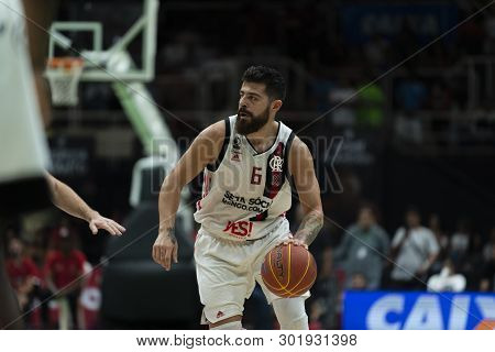 Rio, Brazil - May 19, 2019: Balbi Players During Flamengo Vs. Franca For The First Play-off Of The F