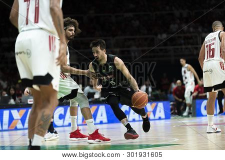 Rio, Brazil - May 19, 2019: Elinho Players During Flamengo Vs. Franca For The First Play-off Of The 
