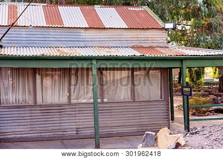 Workers Accommodation Used In A Bygone Era During The Gold Rush Days At An Old Abandoned Gold Mine.