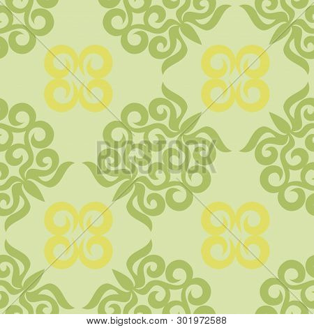 Seamless Kazakh, Oriental, Muslim, Asian Pattern.seamless Azi Pattern. Ornament Or Background Kyrgyz
