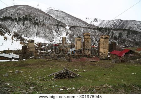 In Georgia Mestia The Old Village