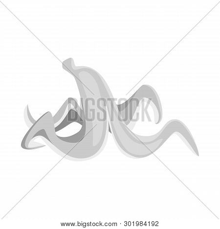 Vector Design Of Banana And Peel Logo. Set Of Banana And Fruit Stock Vector Illustration.