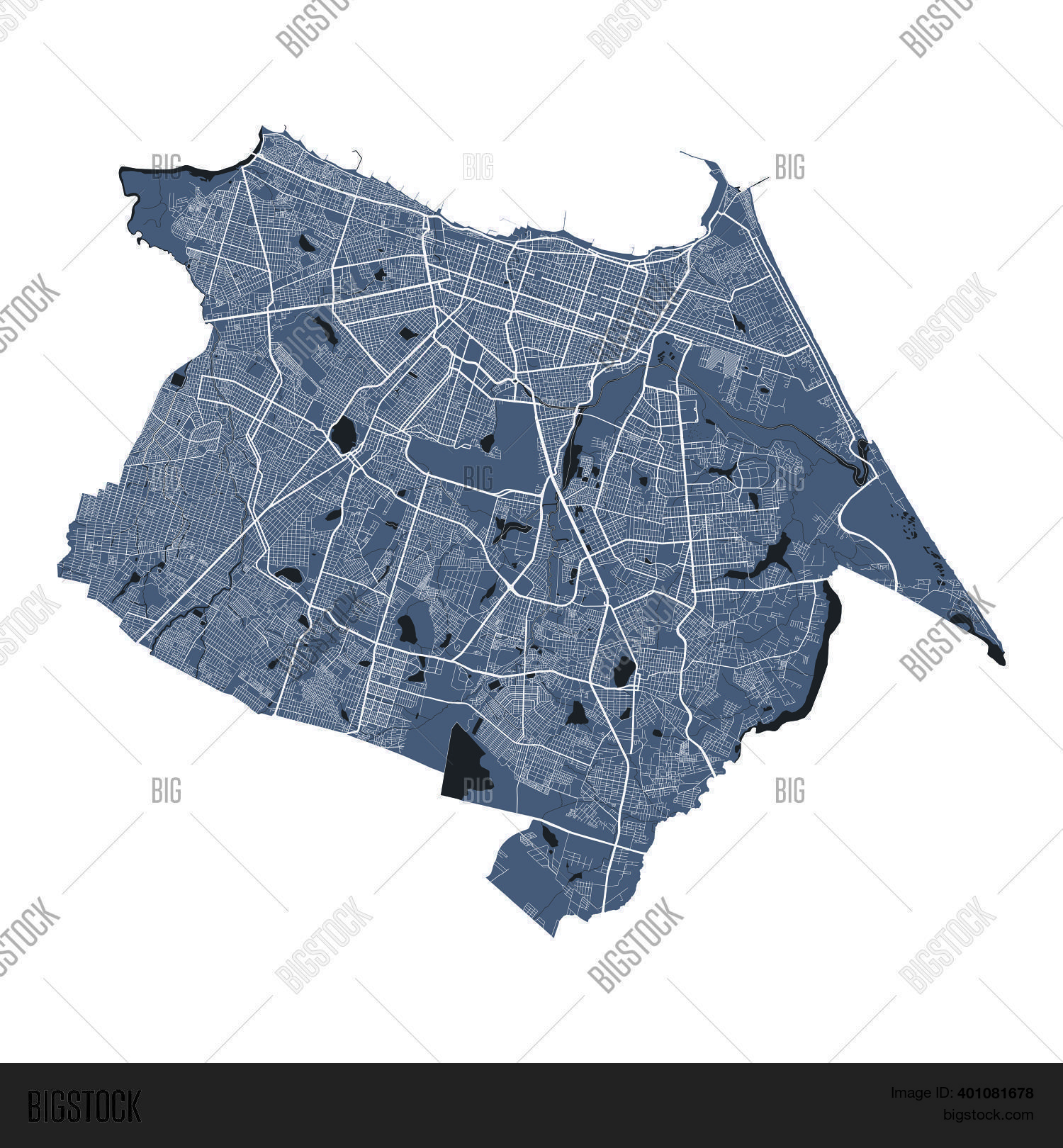 Fortaleza Map. Vector & Photo (Free Trial) | Bigstock
