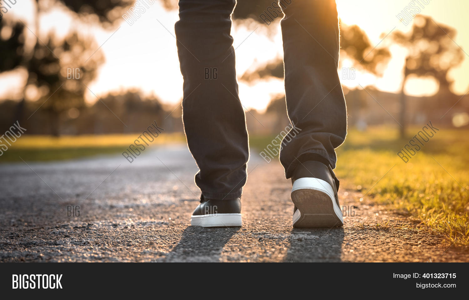 Man Walking Outdoors Image & Photo (Free Trial) | Bigstock