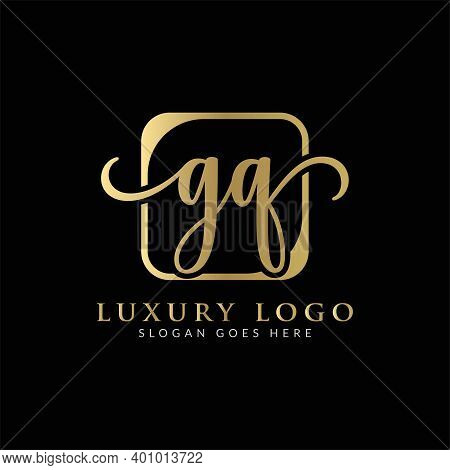Initial Gq Letter Logo Creative Modern Typography Vector Template. Creative Luxury Letter Gq Logo De