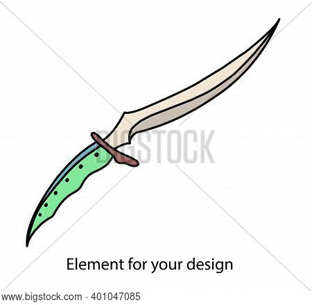 A Dagger Made Of Valerian Steel. A Knife With A Dragon Bone Handle. A Magical Item