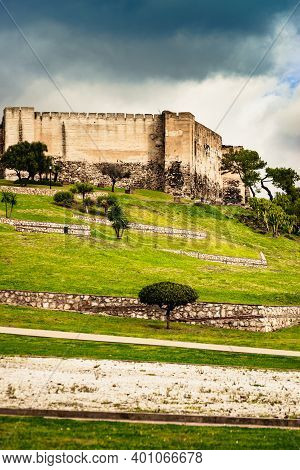 Sohail Castle In Fuengirola, Malaga Spain. Tourist Attraction, Place To Visit. Holidays On Costa Del