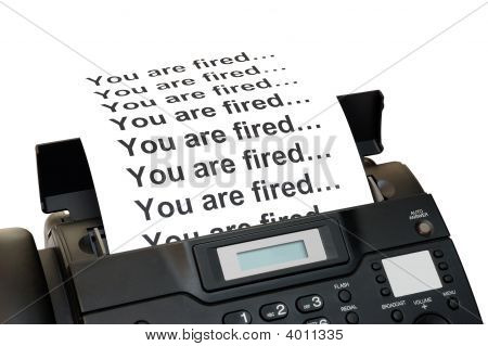 Fax Machine con notifica di licenziamento