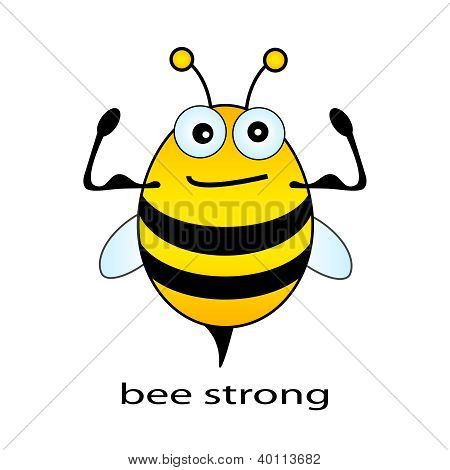 Be strong funny illustration