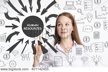 Business, Technology, Internet And Network Concept. Young Businessman Thinks Over The Steps For Succ