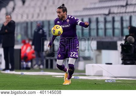 Torino, 22th December 2020. Martin Caceres Of Acf Fiorentina   During  The Serie A Match Between Juv