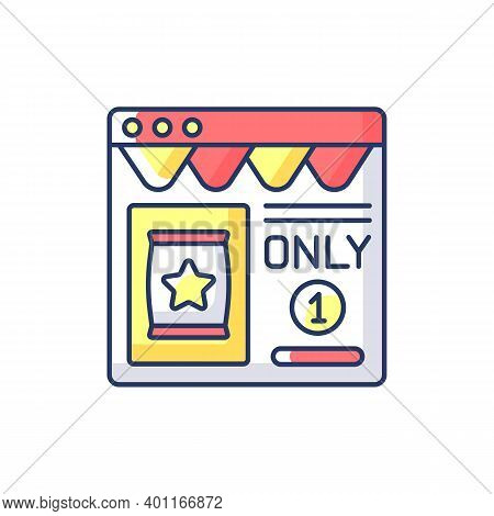 Scarcity Marketing Rgb Color Icon. Marketing Model That Capitalises On A Customers Fear Of Missing O