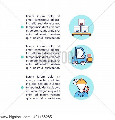 Inventory Load In Warehouse Concept Icon With Text. Storehouse Management Automation. Ppt Page Vecto