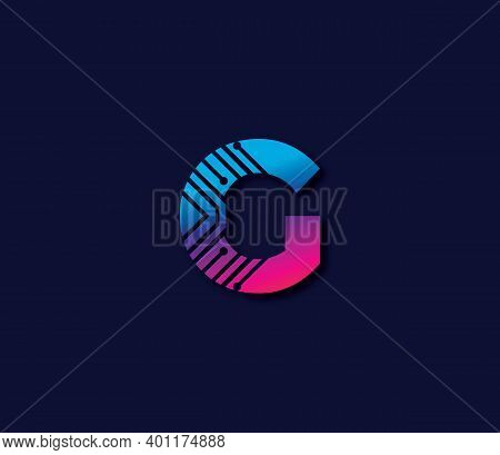 G Alphabet Technology Modern Logo Design Concept