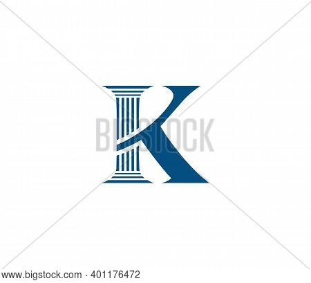 K Alphabet Law Firm Logo Design Concept