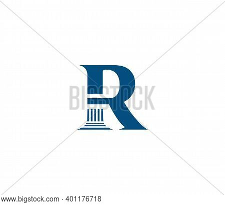 R Alphabet Law Firm Logo Design Concept