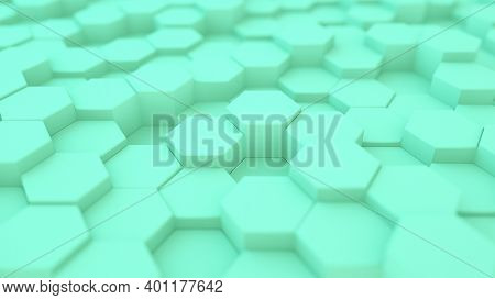 Closeup of an abstract 3d illustration