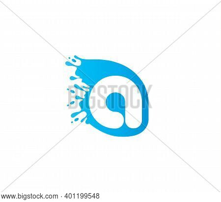 A Alphabet Water Modern Logo Design Concept