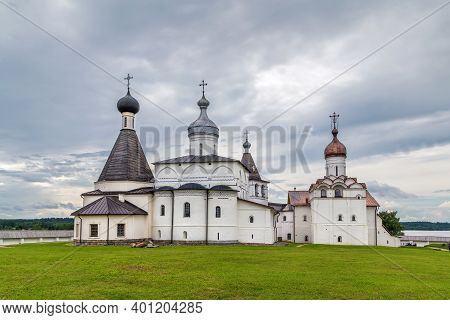 Complex Of Churches In Ferapontov Monastery, Russia. View From Apsi