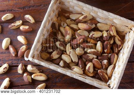 Chestnuts From Para Or Brazil Nuts, In Portuguese: Castanha-do-pará Or Castanha-do-brasil, In The Ba