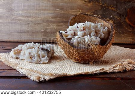 Cocada (coconut Sweet) Is A Coconut-based Candy, Traditional In Several Regions Of The World, Widely
