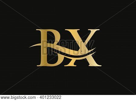 Initial Linked Letter Bx Logo Design. Modern Letter Bx Logo Design Vector With Modern Trendy