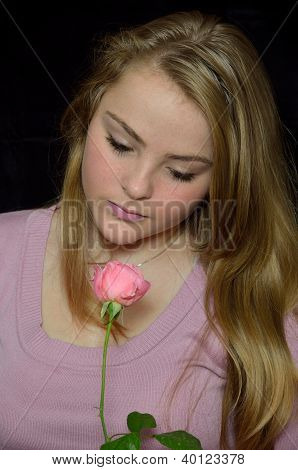 MÃ¤dchen mit einer rose