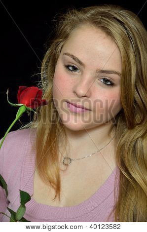 MÃ¤dchen mit einer rose