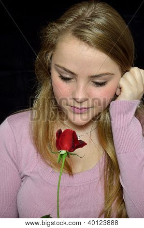 MÃ¤dchen mit einer rose