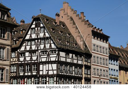 La Place De La Cathedrale a Strasburgo, Francia