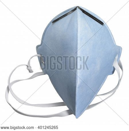 Frontal Shot Of A Ffp Mask Isolated In White Back