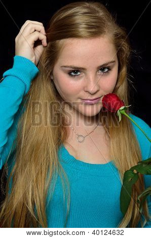 MÃ¤dchen mit einer rose