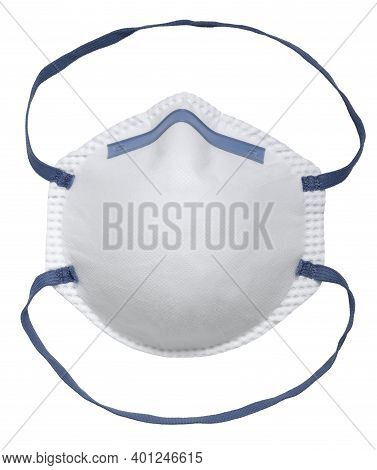 Frontal Shot Of A Ffp Mask Isolated In White Back