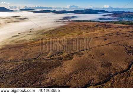 Donegal Covered With Fog From Crove Upper To Teelin - Ireland