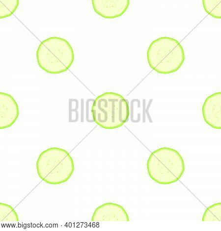 Illustration On Theme Of Bright Pattern Zucchini, Vegetable Squash For Seal. Vegetable Pattern Consi