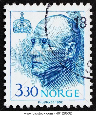 Frimærke Norge 1992 kong Harald V af Norge