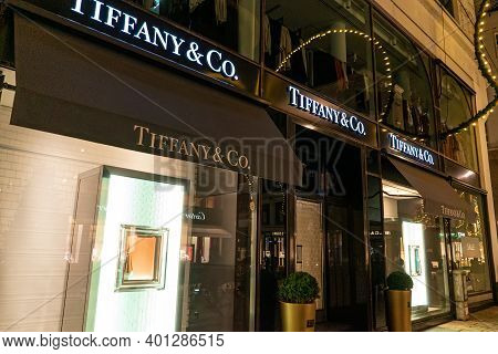 Tiffany And Co Store In Hamburg - City Of Hamburg, Germany - December 25, 2020