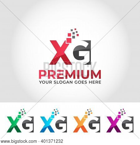 Xg Alphabet Modern Logo Design Company Concept
