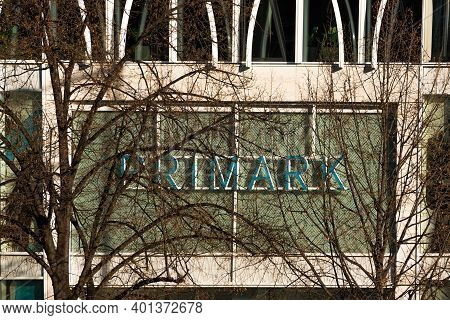 Prague, Czech Republic, 12-30-2020. Primark, One Of The Iconic Brands In Prague, Exhibiting Their Br