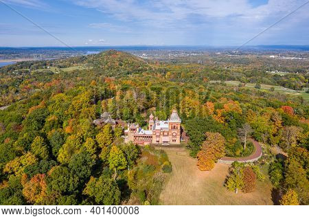 Olana State Historic Site. The Home Of Frederic Edwin Church In Hudson New York, Usa.